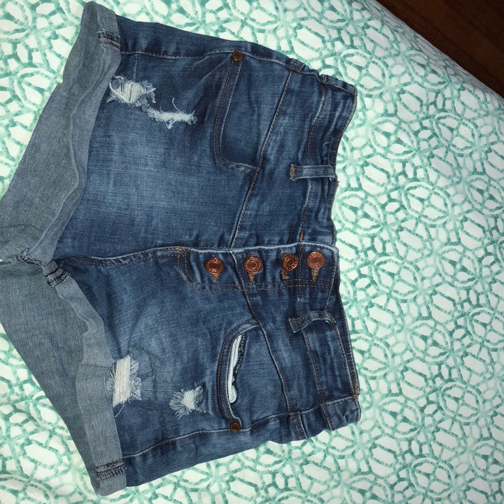 Denim shorts